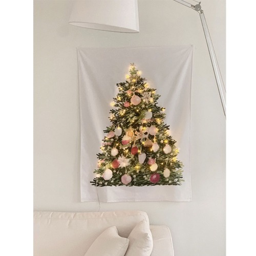 Christmas tree fabric poster