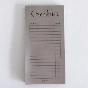 Warm gray checklist
